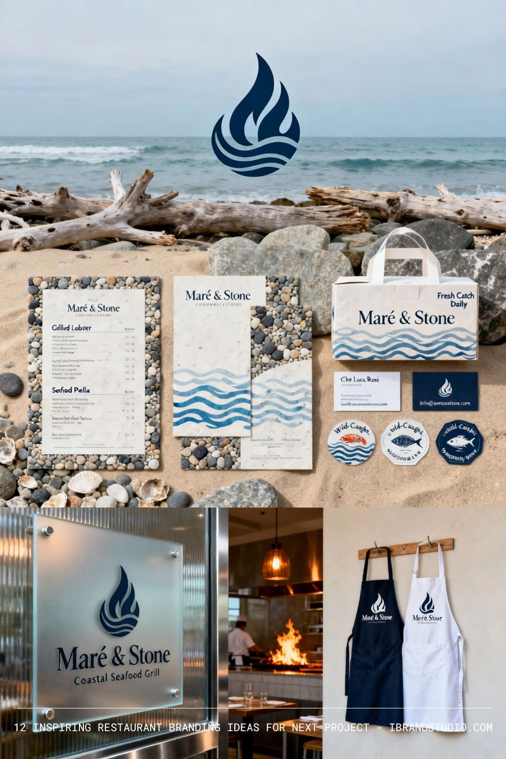 Inspiring Restaurant Branding Designs: Maré & Stone