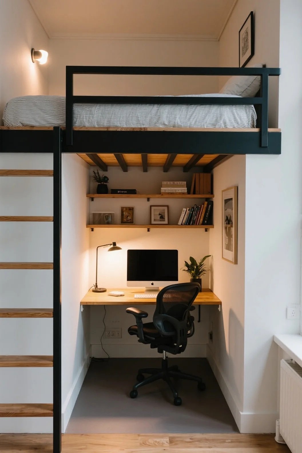 Under-Loft Bed Desk Setup