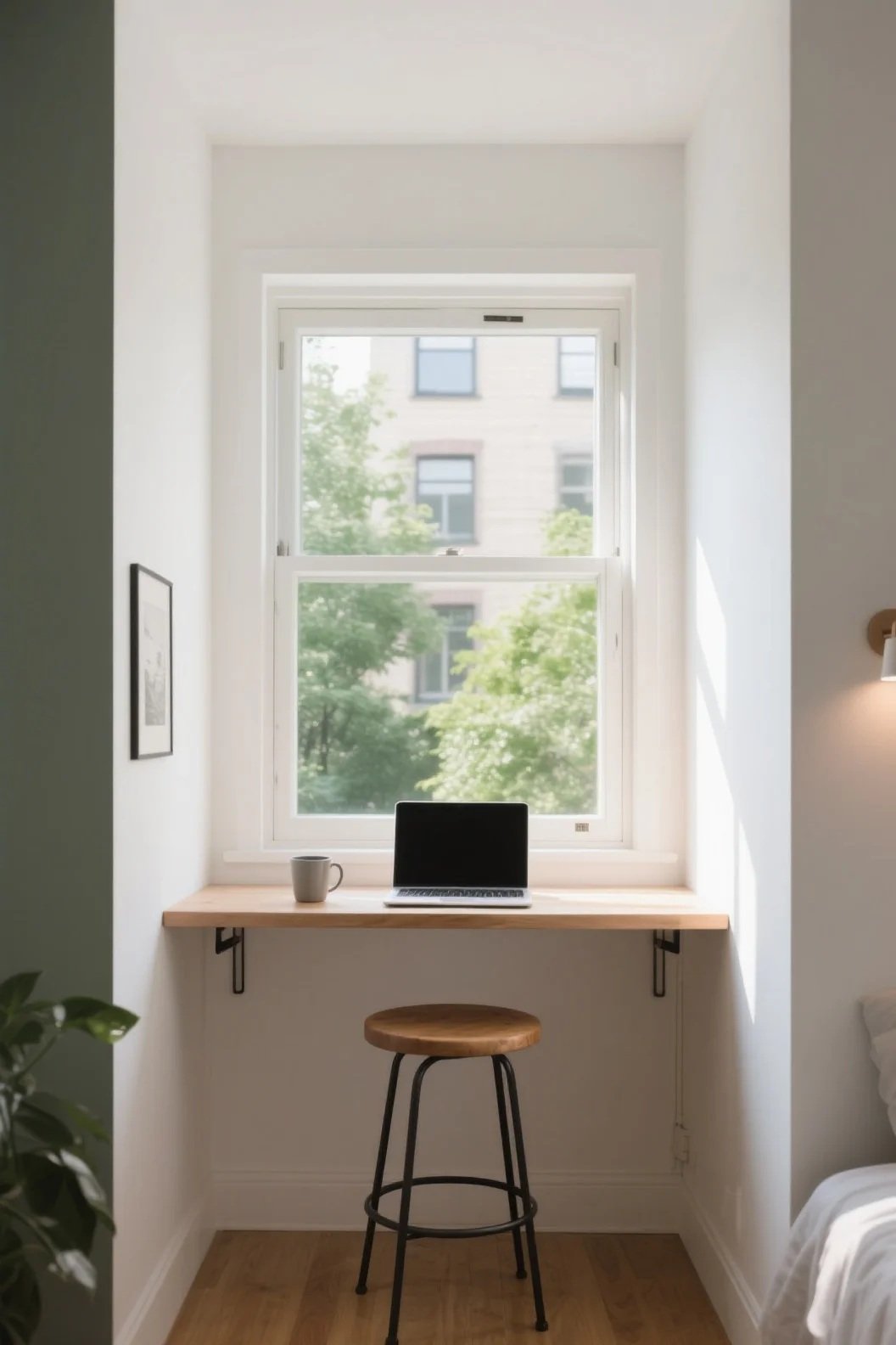 Window-Mounted Desk