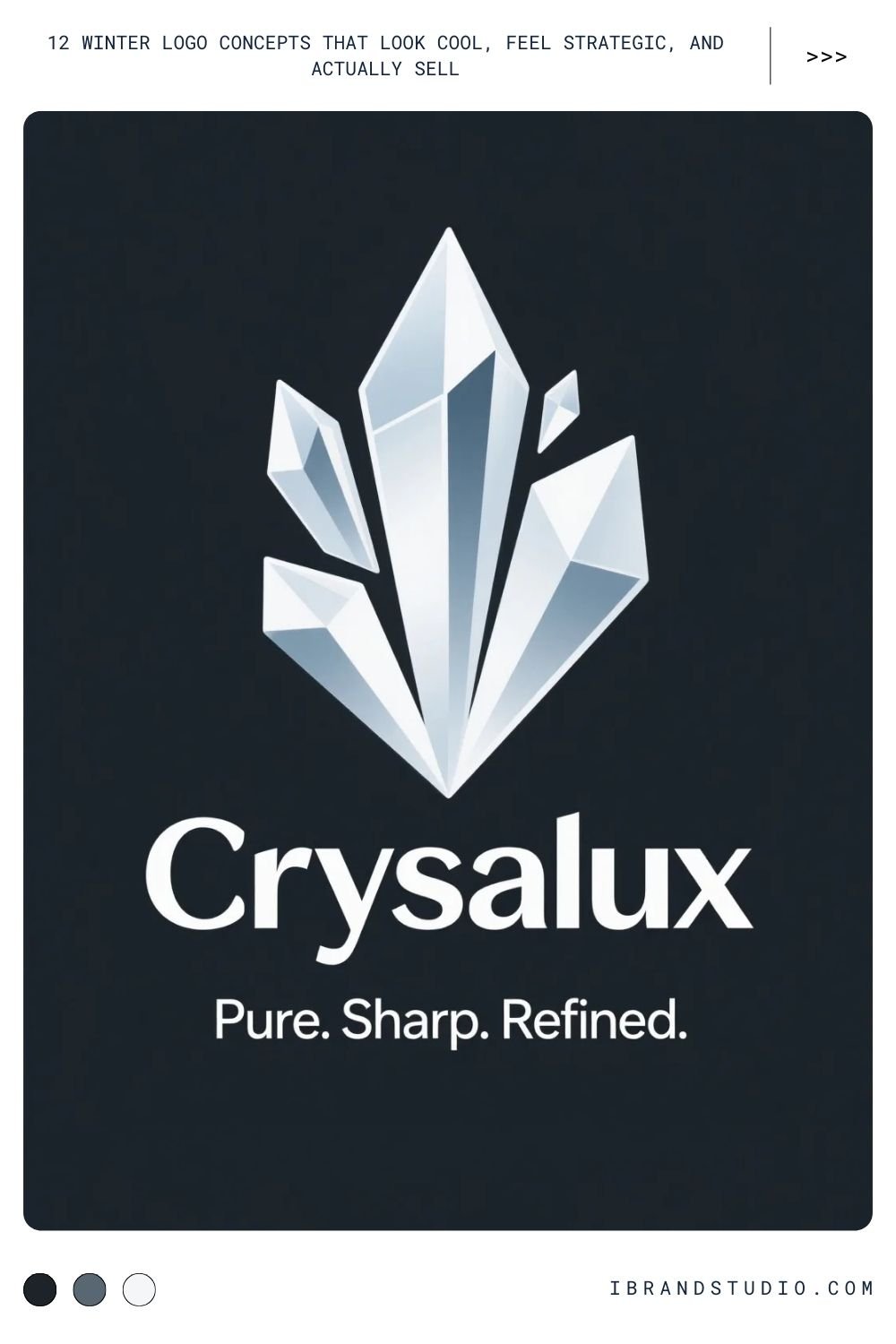 Ice Crystal Minimal Logo