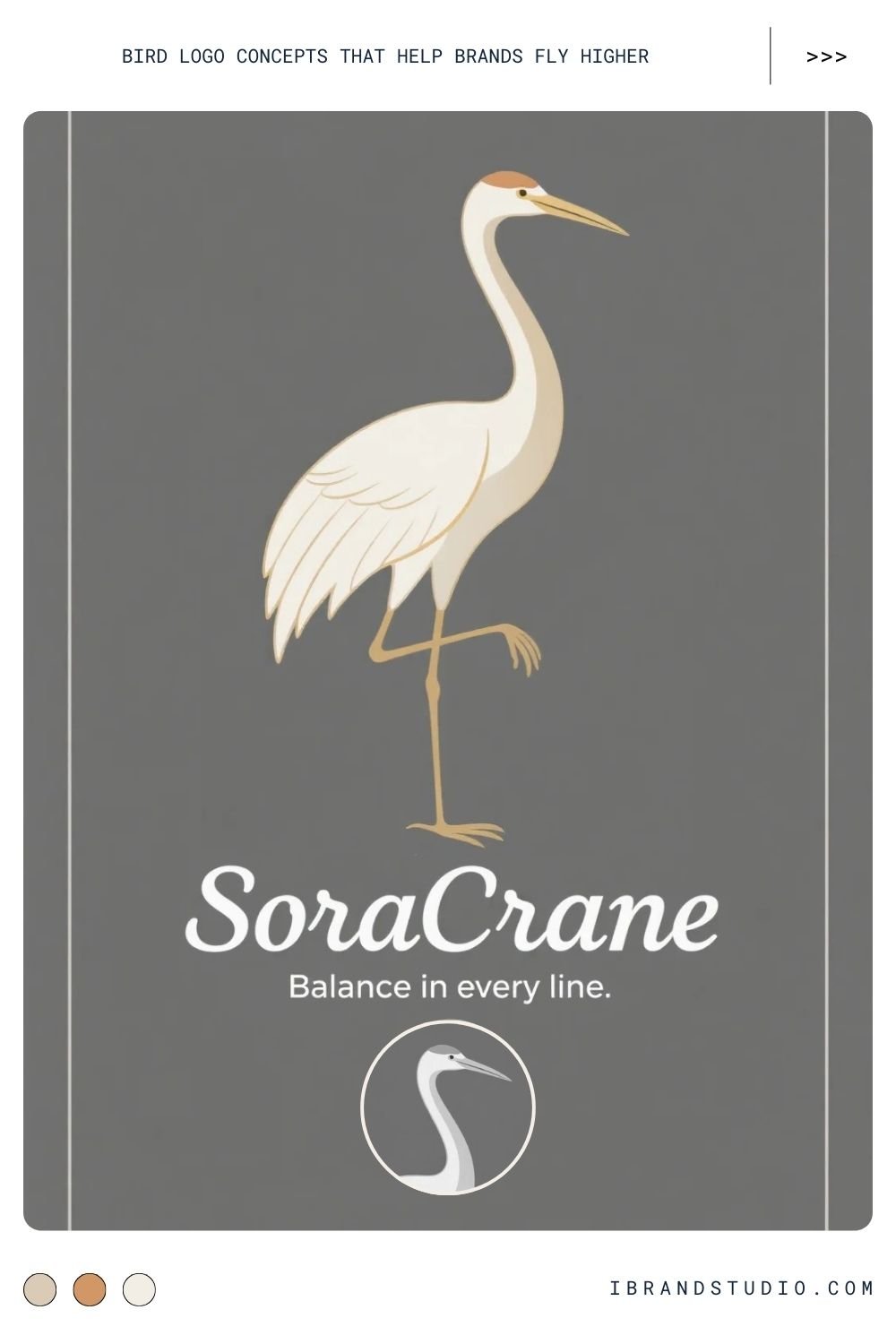 Crane Logo Concept – Balance and Elegance