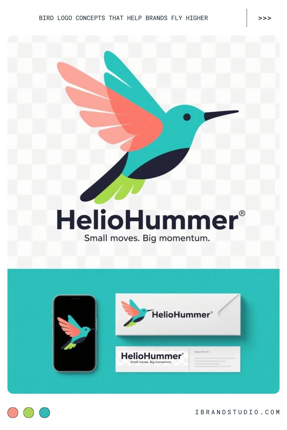 Hummingbird Logo Concept – Energy and Creativity