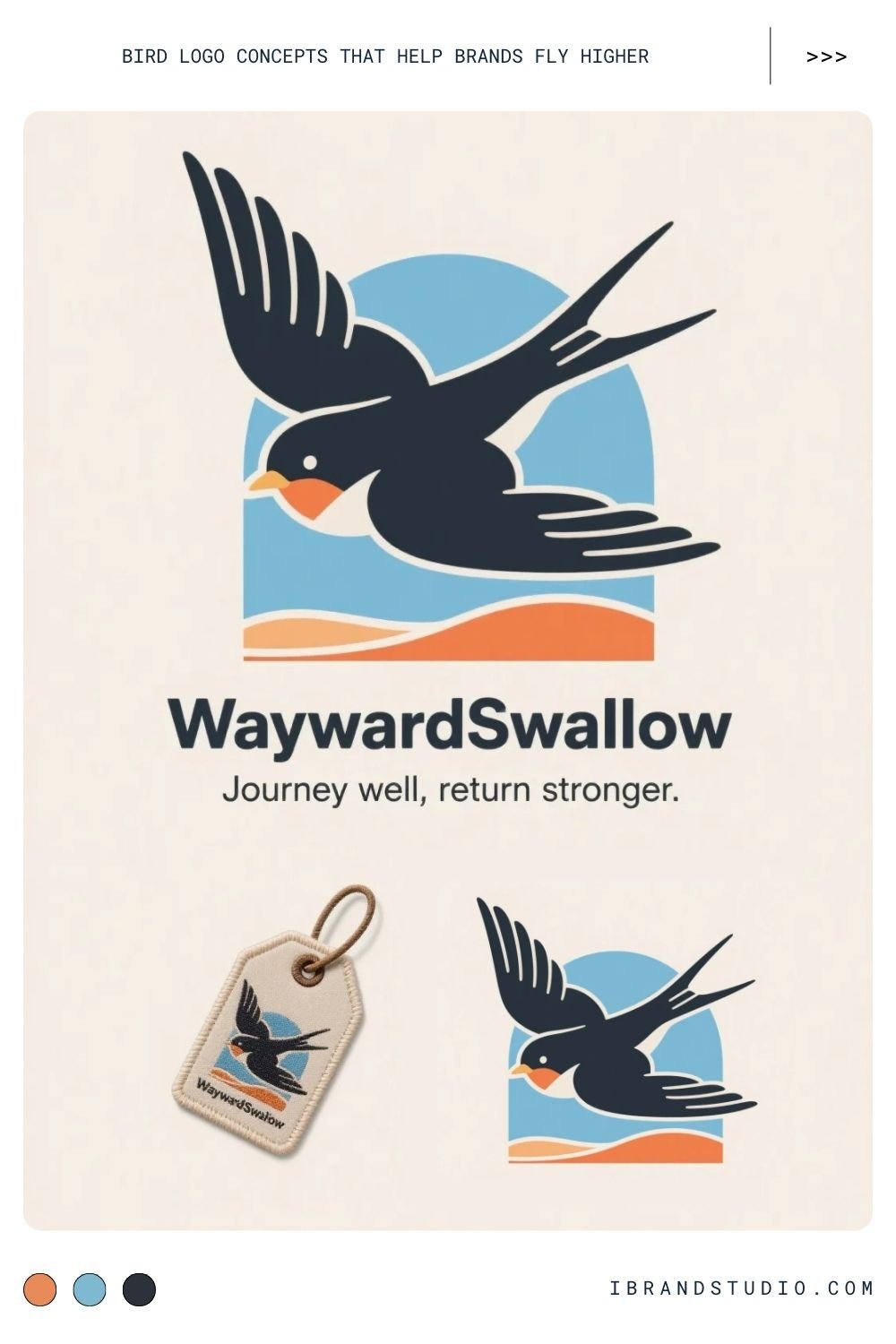 Swallow Logo Concept – Travel and Freedom