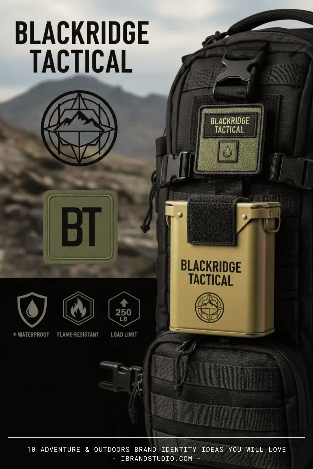 Adventure & Outdoors brand identity ideas: Blackridge Tactical