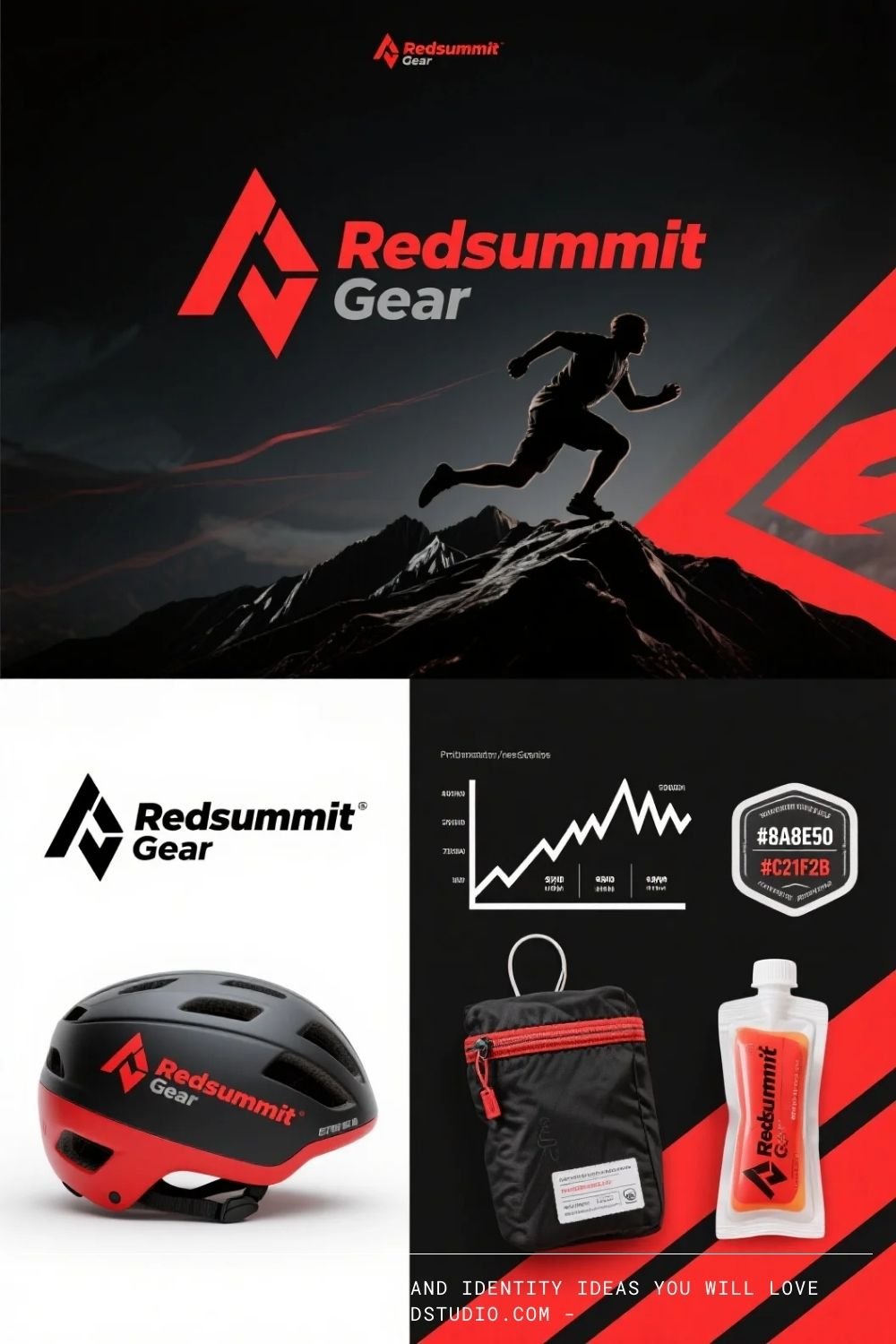 Adventure & Outdoors brand identity ideas: Redsummit Gear
