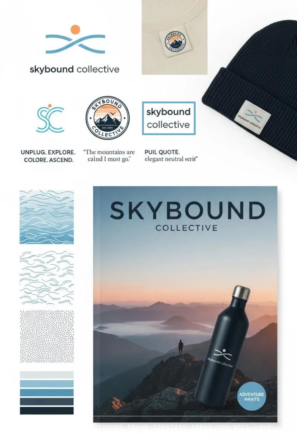 Adventure & Outdoors brand identity ideas: Skybound Collective