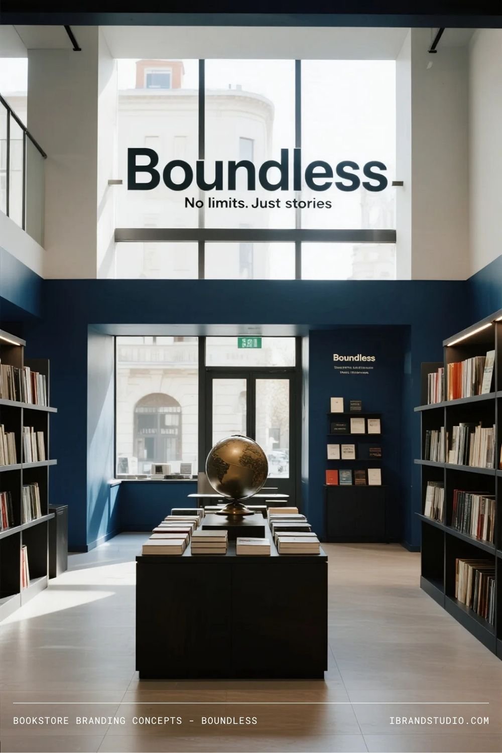 Bookstore Branding Concepts: Boundless