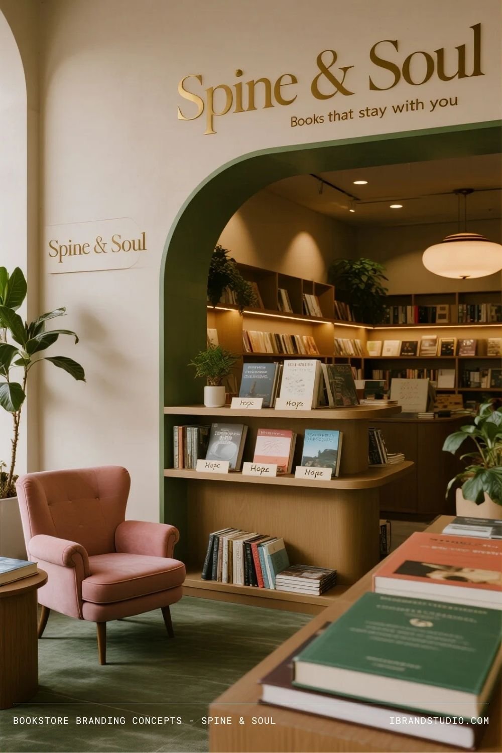 Bookstore Branding Concepts: Spine & Soul