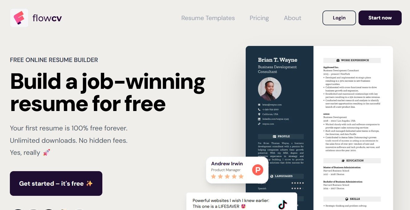 FlowCV: The Budget Friendly