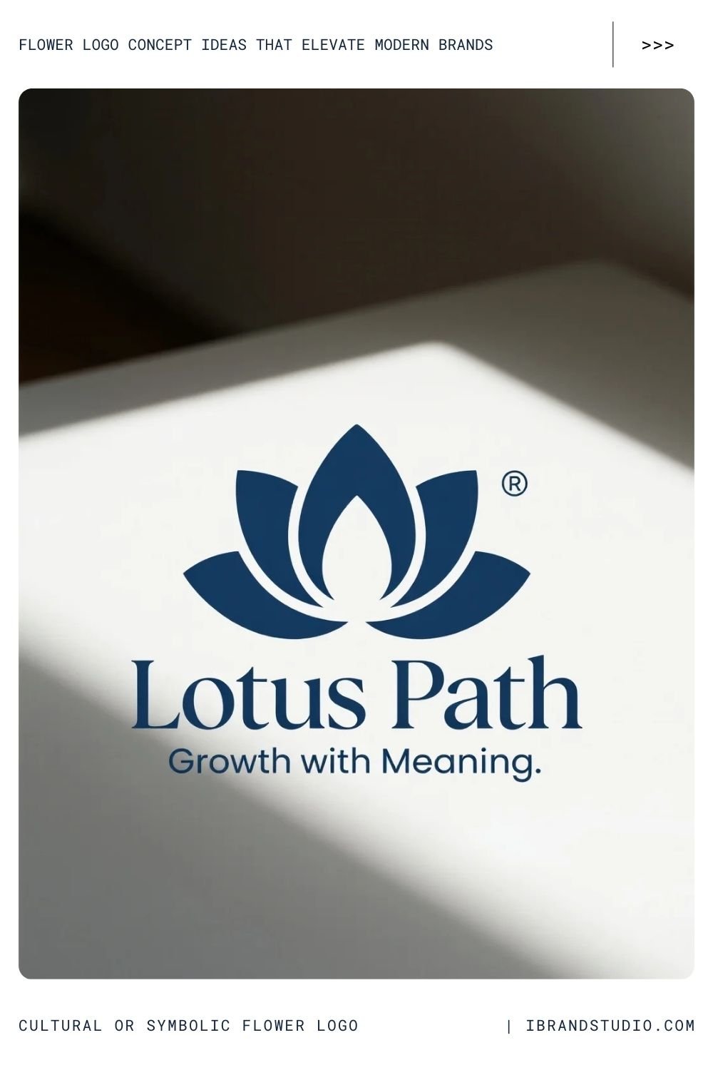 Cultural or Symbolic Flower Logo