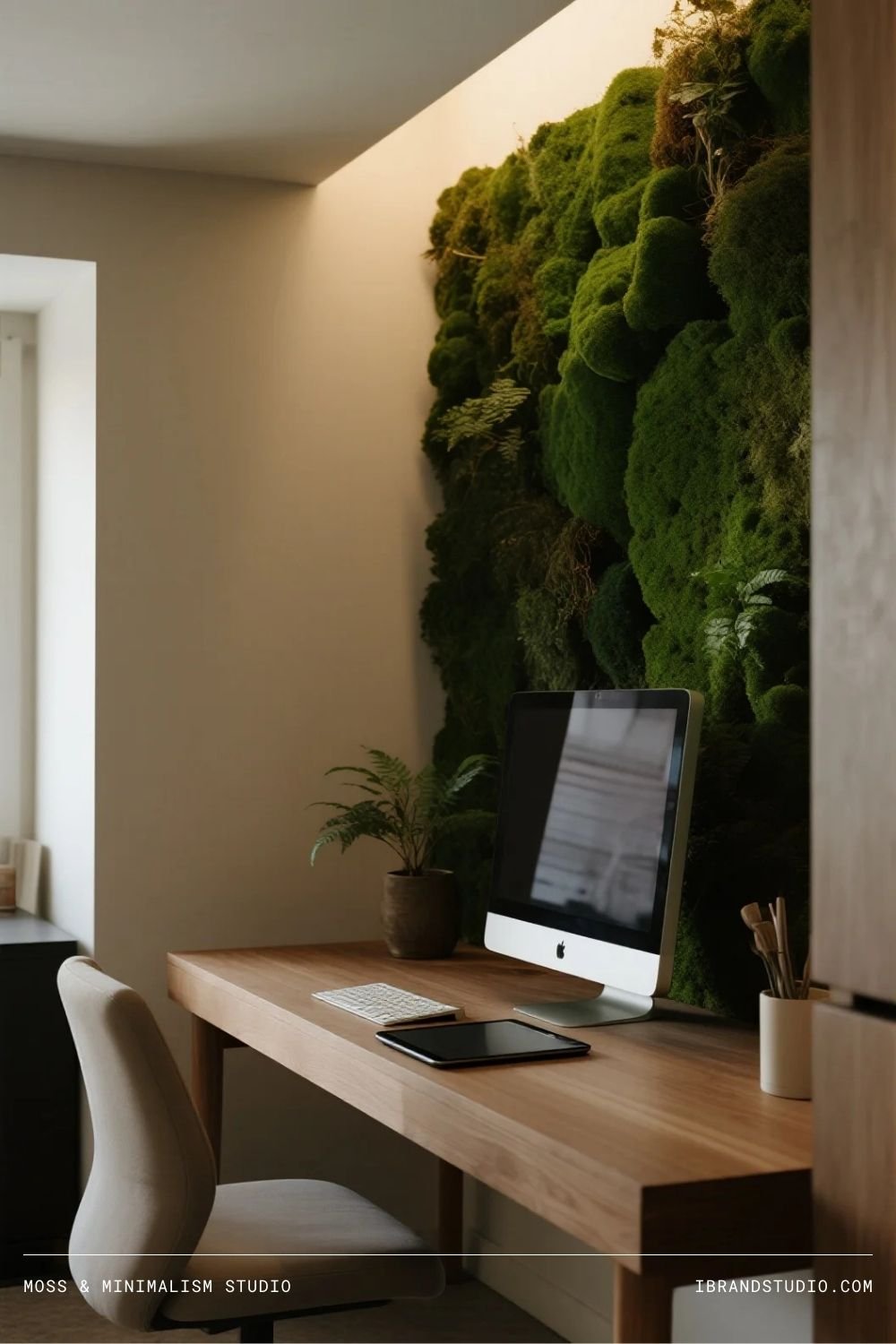 forest-haven workspace ideas: Moss & Minimalism Studio