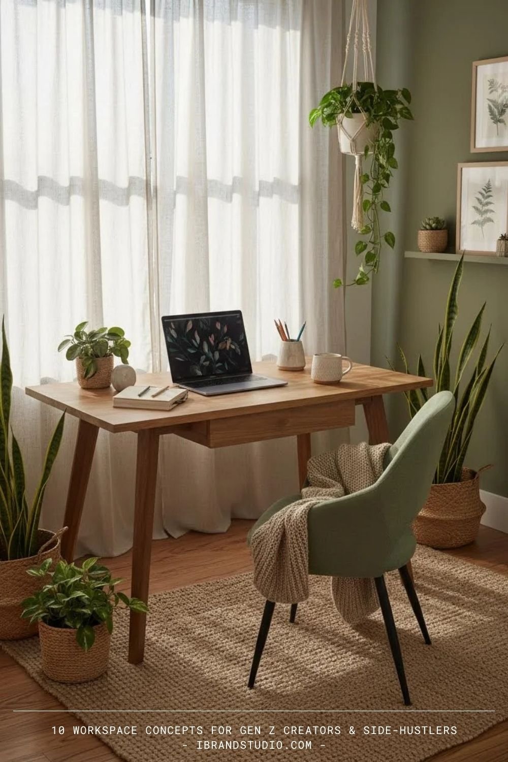 The Green Workspace — Calm Meets Creativity