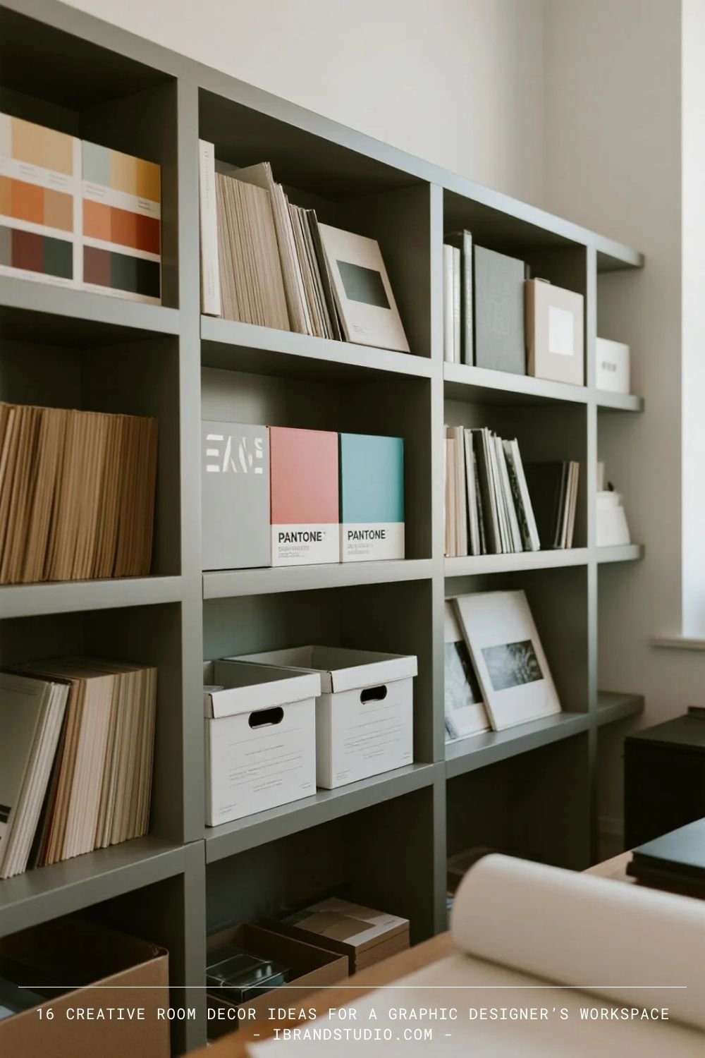 Graphic Designer Workspace Room Decor Ideas: Create a Creative Materials Library