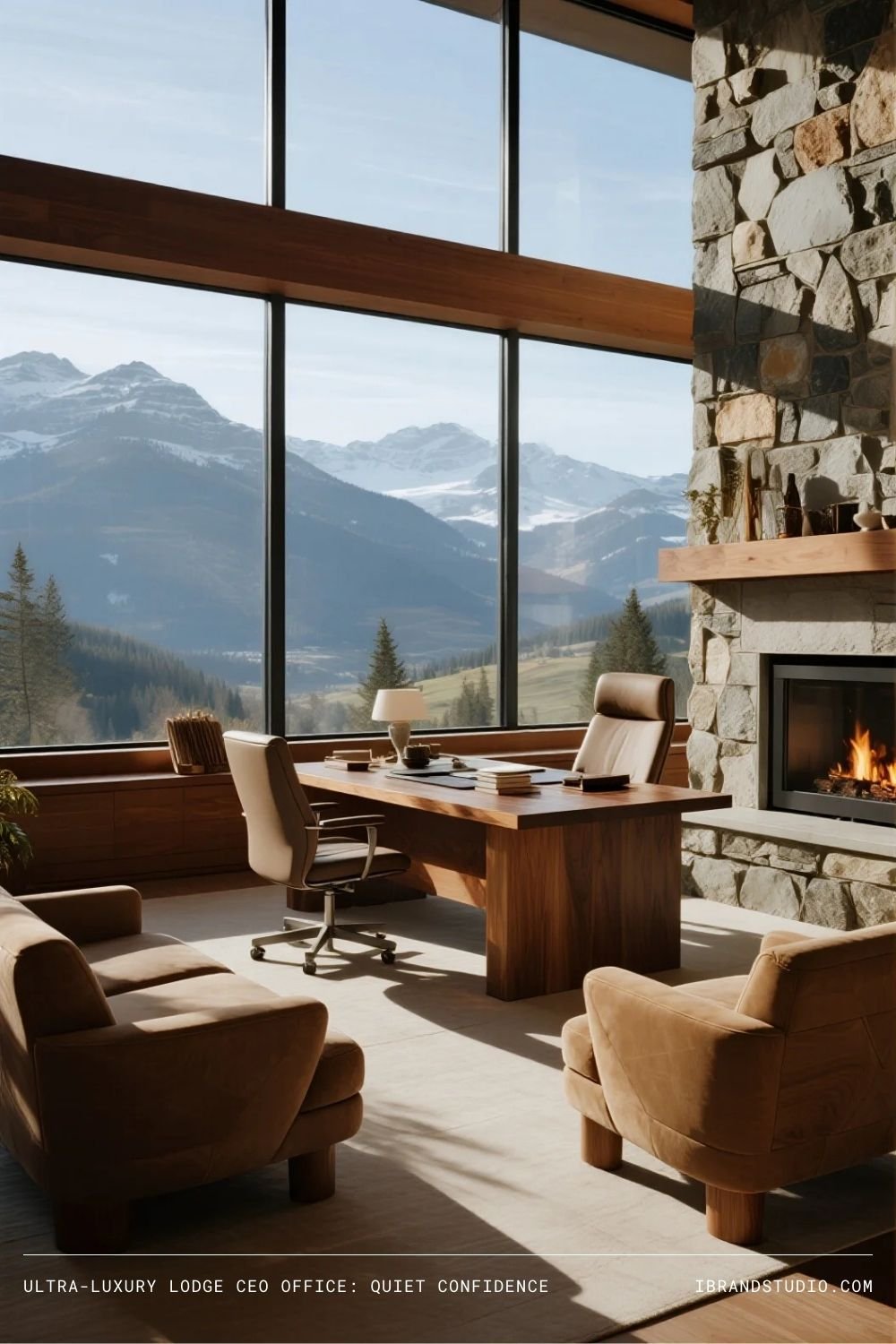 Ultra-Luxury Lodge CEO Office