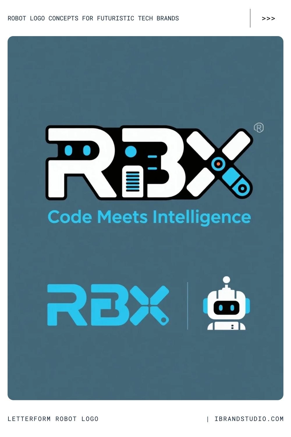 Letterform Robot Logo