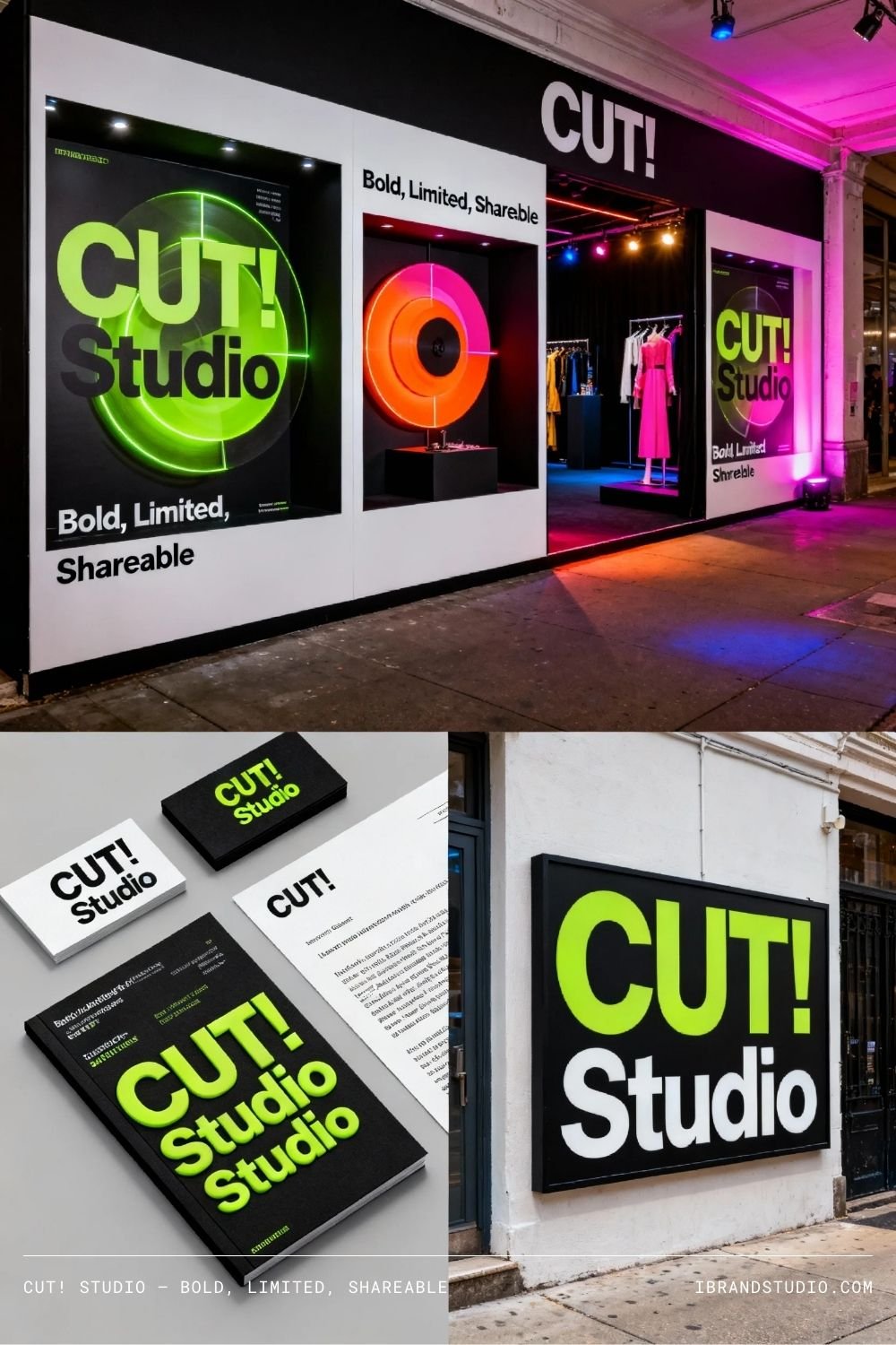 Cut! Studio — Bold, Limited, Shareable