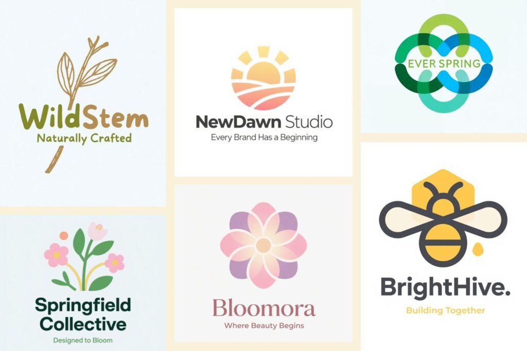 Spring into Brand Bloom: 12 Fresh Logo Concepts That Capture the Energy of the Season