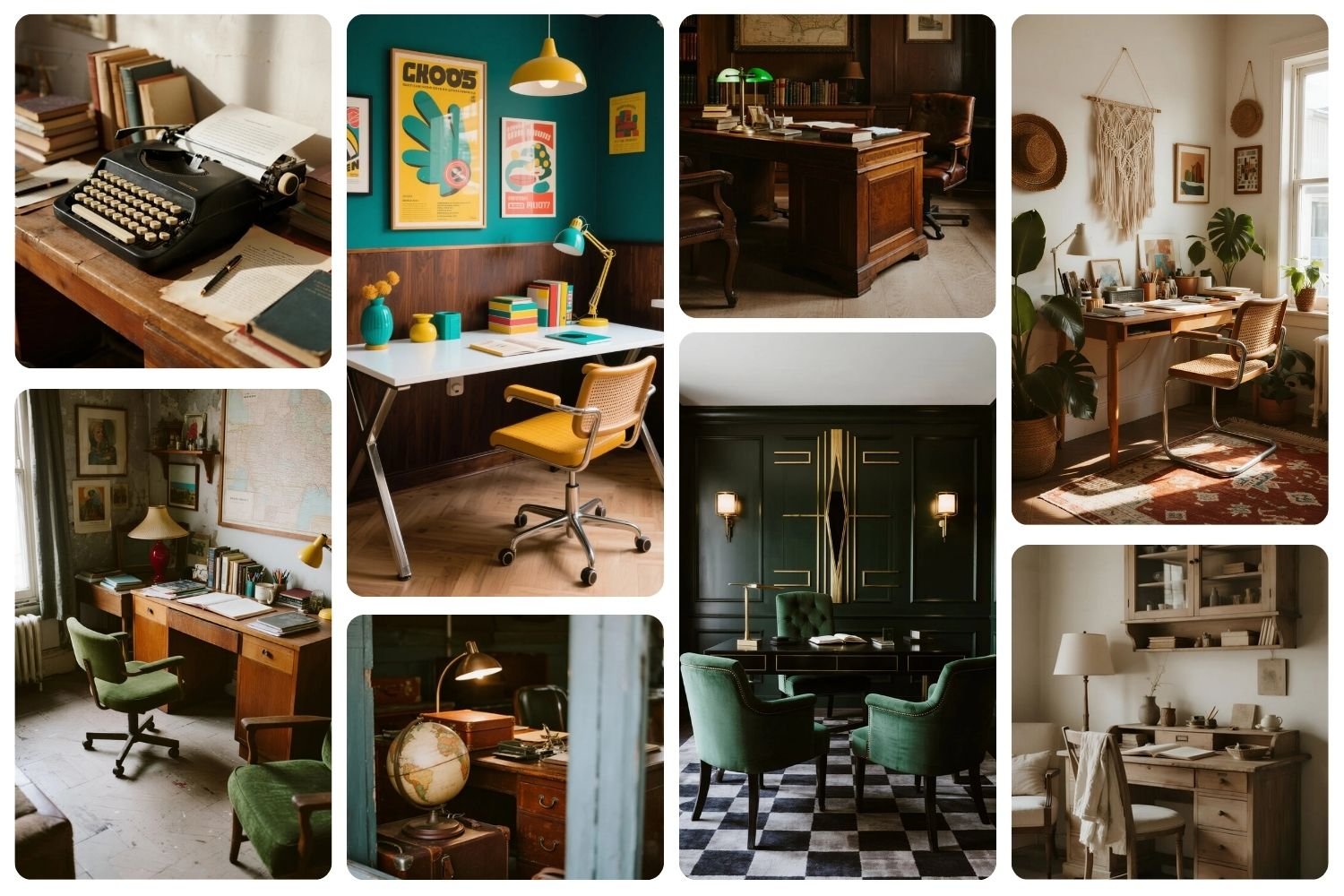 12 Retro Vintage Workspace Ideas for Writers & Bloggers