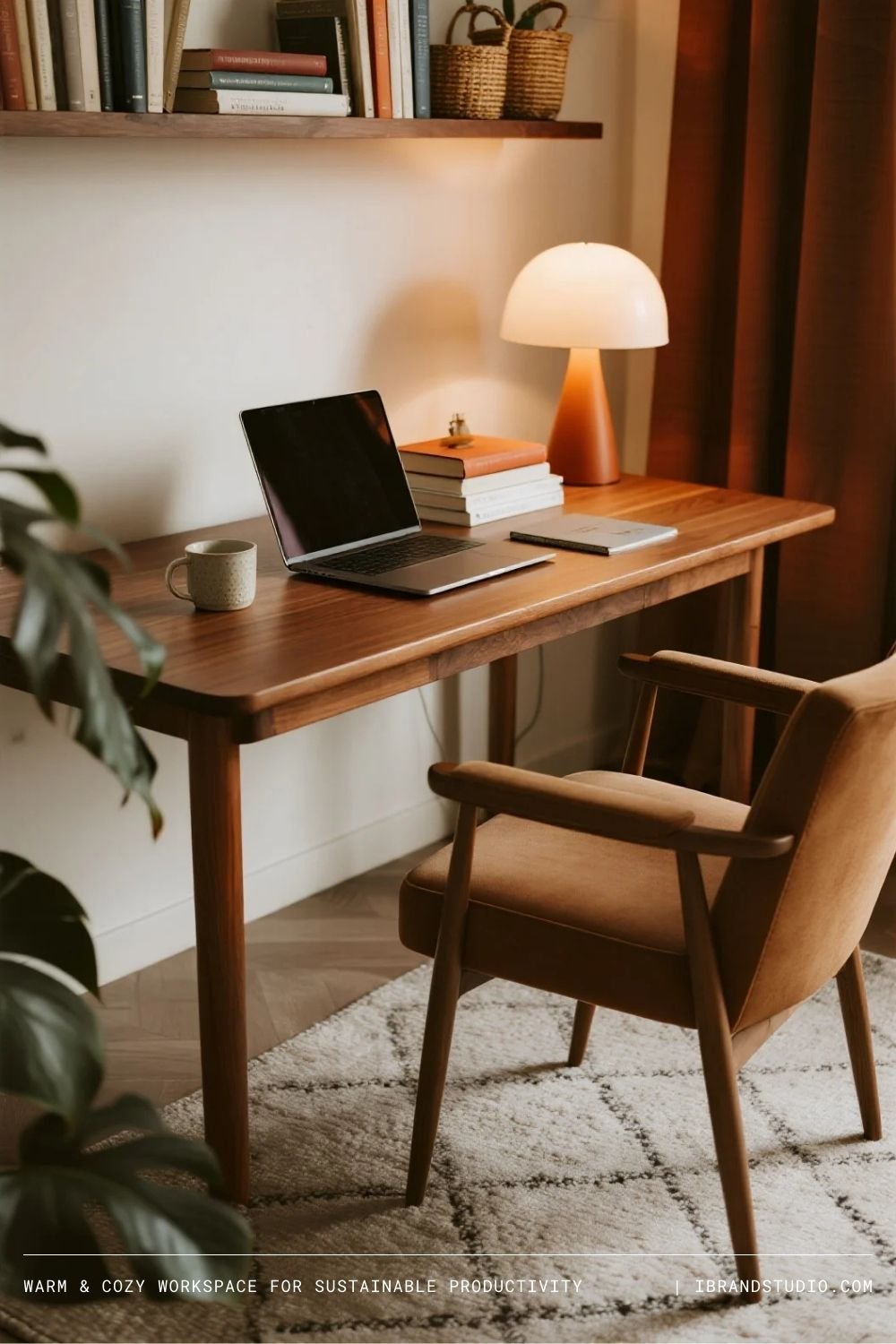 Warm & Cozy Workspace for Sustainable Productivity