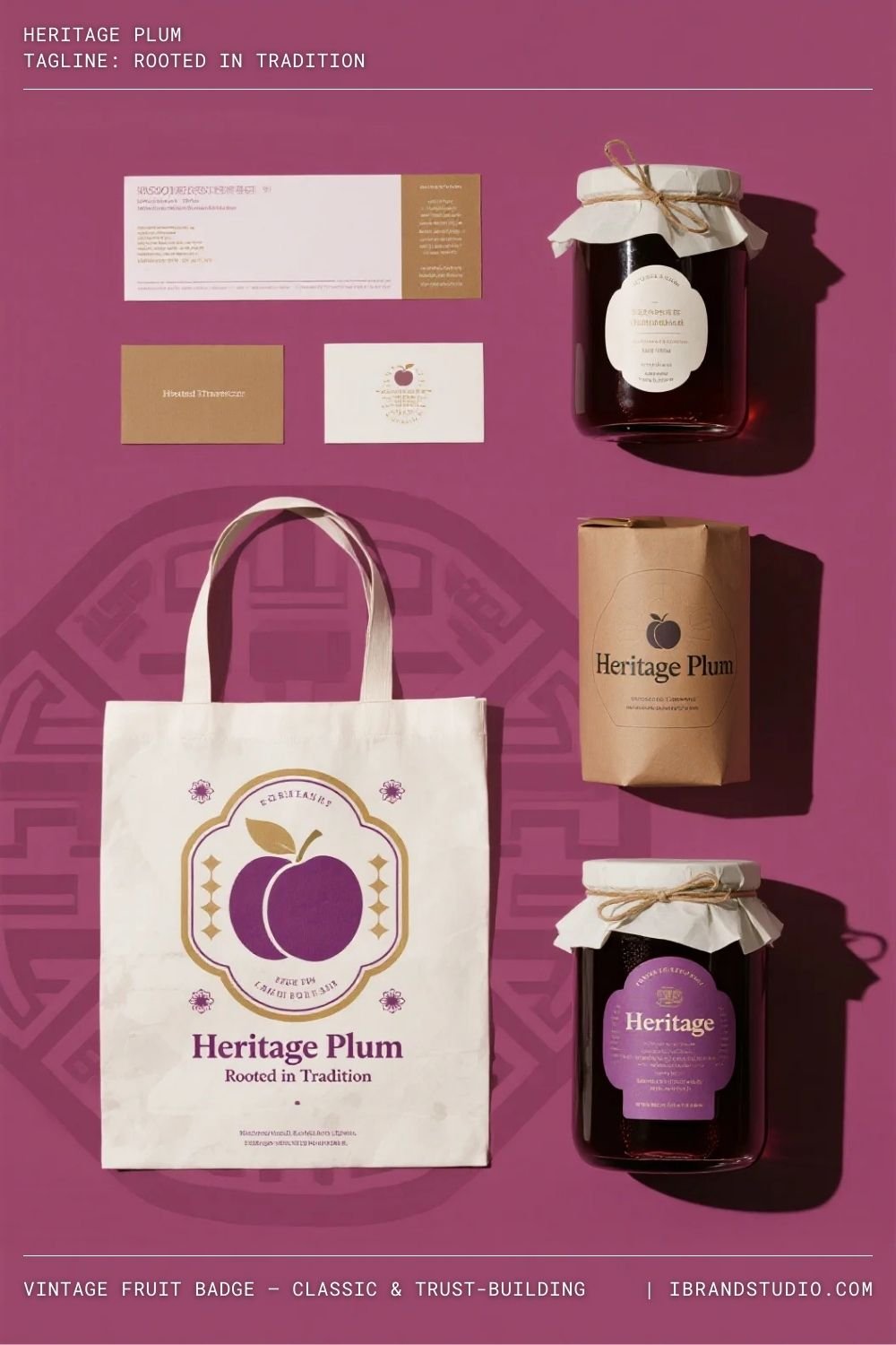 Vintage Fruit Badge – Classic & Trust-Building