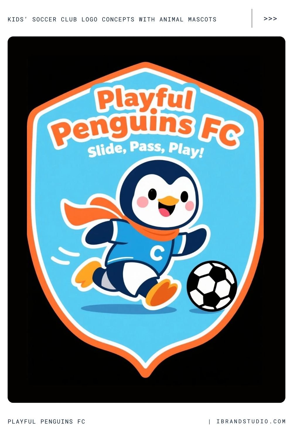 Kid's Soccer Club Logo Concept: Playful Penguins FC