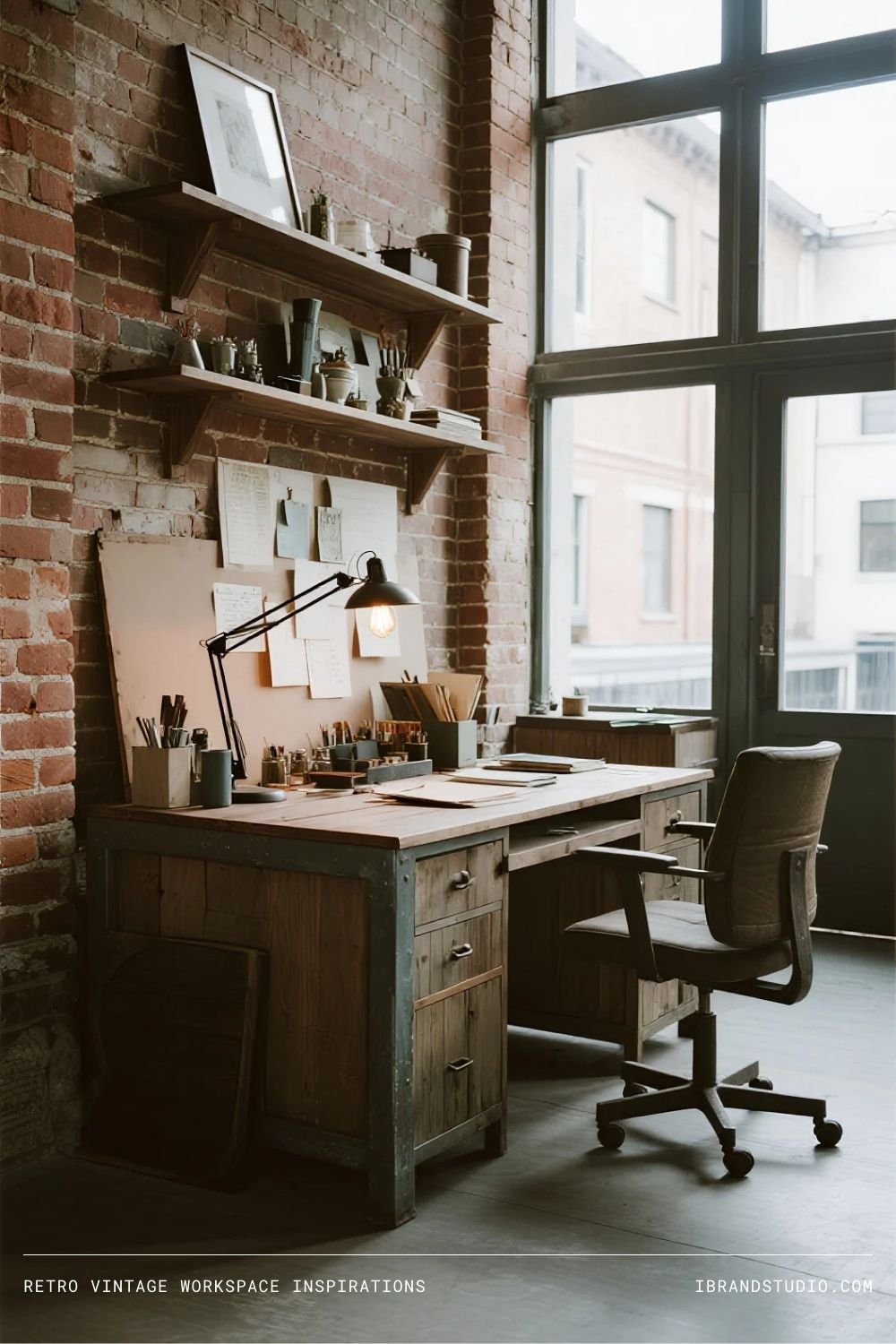Retro Industrial Workspace for Creatives