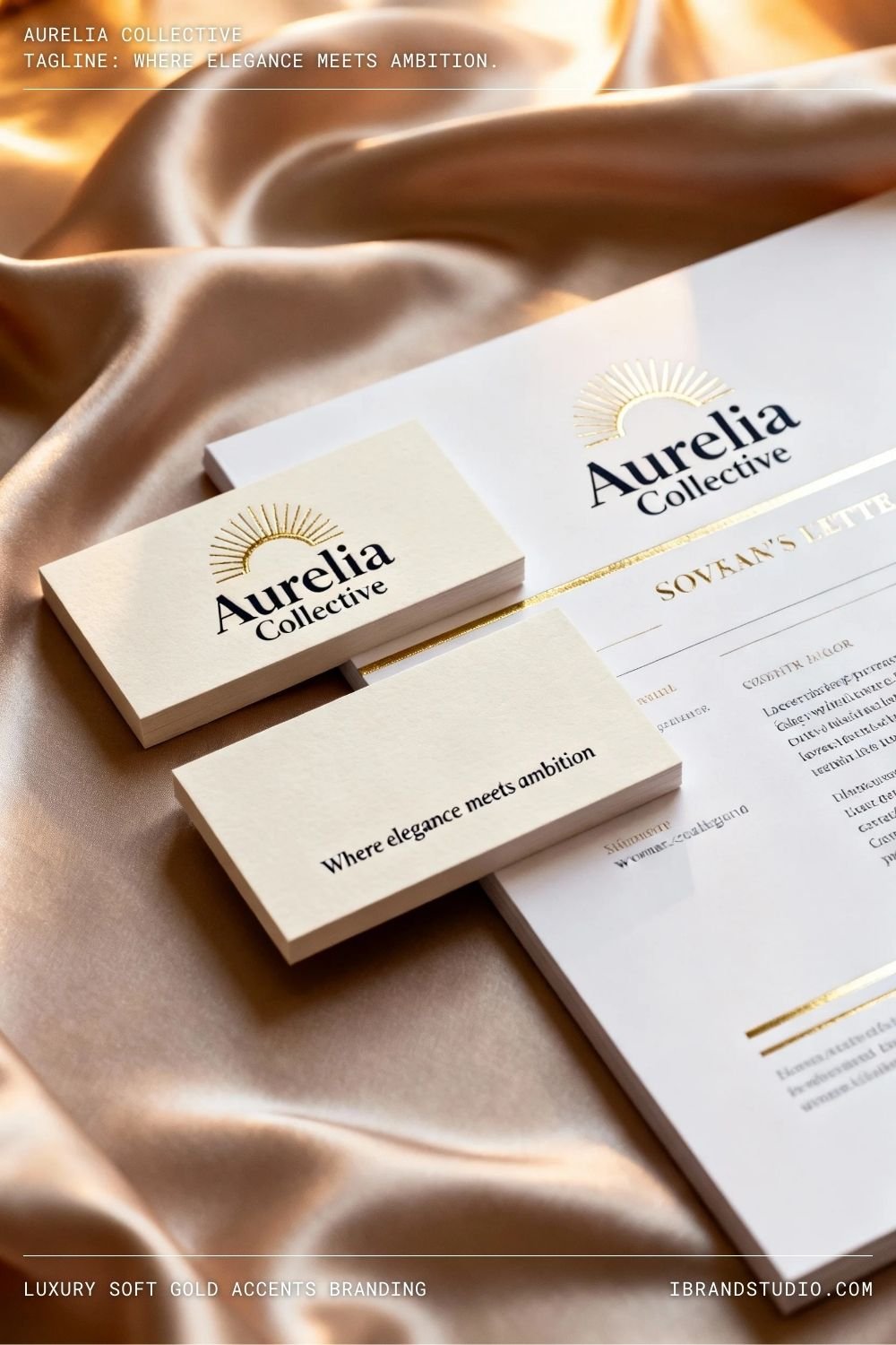 Luxury Soft Gold Accents Branding