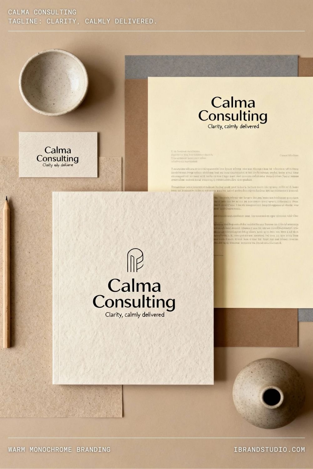 Warm Monochrome Branding