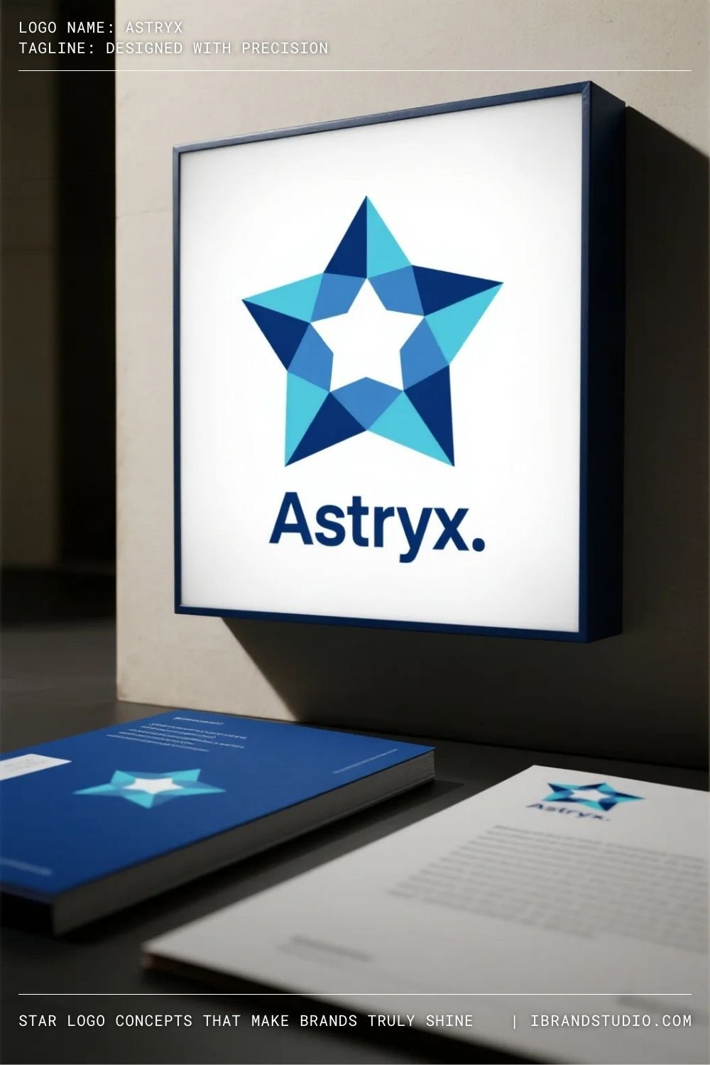 Start Logo Concepts: Geometric Star Construction