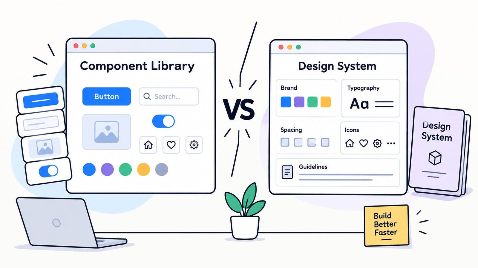Component Library vs Design System: A Startup Upgrade Test