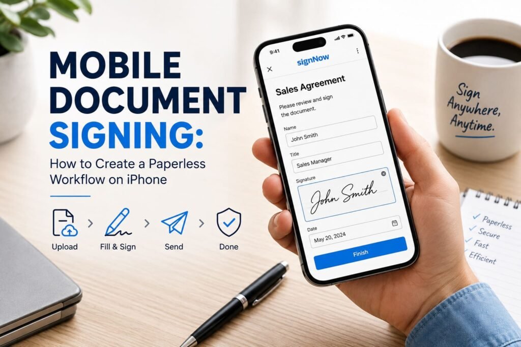 Mobile Document Signing: Create a Paperless iPhone Workflow